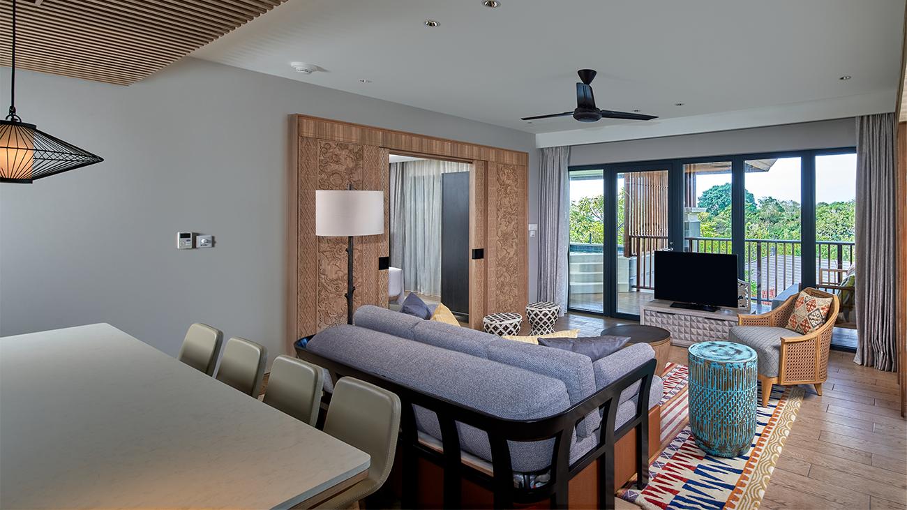 Two-Bedroom, Dining and Living Area